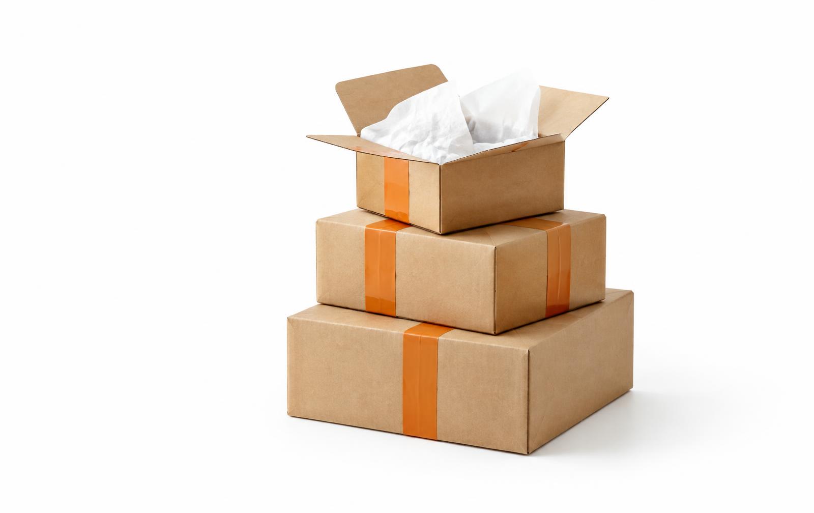 Packed parcels ready for delivery
